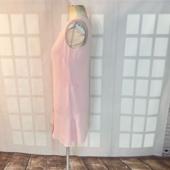 Babaton Aritzia Pink Crew Neck Split Back Sleeveless Mini Dress Size 2 - Picture 6 of 10